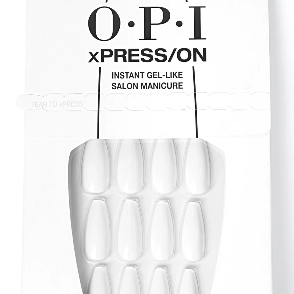 OPI XPress/On White Press-On Nails Alpine Snow